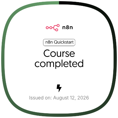 n8n Quickstart badge