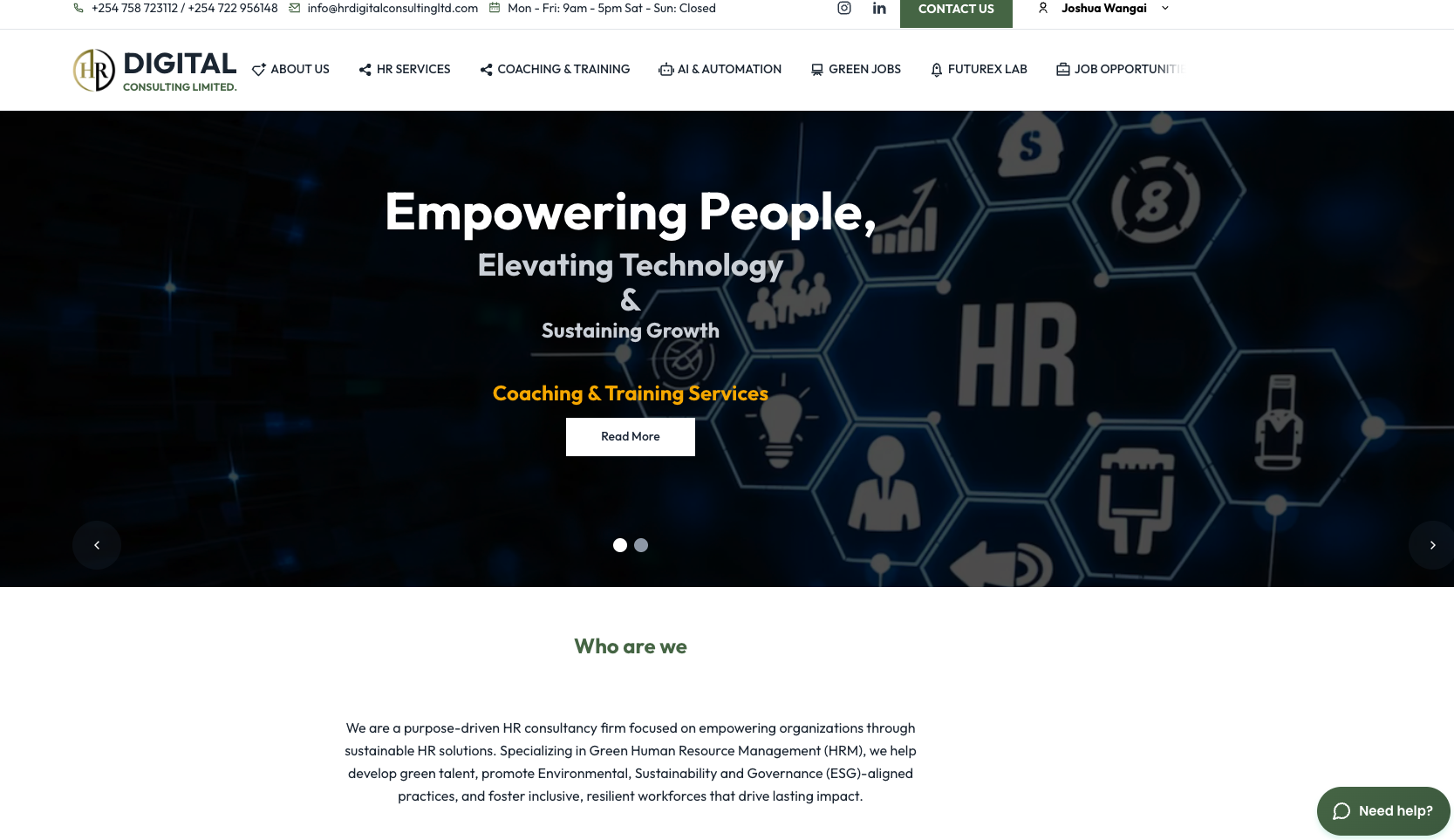 hrdigitalconsultingltd website